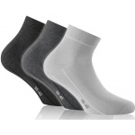 Rohner Daily Sock Sneaker Basic Plus light grey/grey/dark grey - 3 pairs